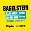 Badge jaune « Élu meilleure enseigne 2021, catégorie sandwicherie » (Capital / Statista)